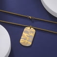 thumbnail image 4 of EUEAVAN Camouflage Dog Tag Military Pendant Necklaces Soldier Army Outdoor Sport Stainless Steel Necklace Male Jewelry, 4 of 6