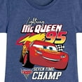thumbnail image 3 of Disney's Cars - Lightning Mc Queen Seven Time Champ - Toddler And Youth Girls Short Sleeve Graphic T-Shirt, 3 of 5