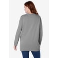 thumbnail image 2 of Woman Within Plus Size Crewneck Fleece Sweatshirt, 2 of 6