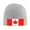 Gray, variant on Canadian Flag Beanie Hat Knit Hat Skull Cap for Men Women Winter Hat Gray