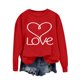 thumbnail image 5 of RKSTN Valentine Gifts Women's Valentine's Day Sweatshirts Plus Size Crewneck Heart Graphic Print Hoodless Sweatshirt Womens Casual Oversized Round Neck Loose Comfy Sweatshirt Fall Spring Clothes, 5 of 6