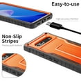 thumbnail image 5 of ExoGuard For  Google Pixel 7A Case, Rubber Shockproof Full-Body Phone Case with Kickstand (Orange), 5 of 8