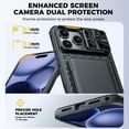 thumbnail image 4 of Oupeigar for iPhone 17 Pro Max Phone Case with [Cards Holder][RFID Blocking][Camera Cover]Rugged Shockproof Silicone Protective Case-Black, 4 of 11