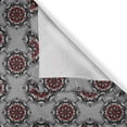 thumbnail image 5 of Ambesonne Burgundy Grommet Curtain, Moroccan Flower Rose, 50" x 96", Pale Grey Burgundy, 5 of 6