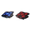 thumbnail image 3 of Sidaley Gaming Laptop Cooler Tablet Notebook Cooling Pad 5 Ventiladores silenciosos 5 Modos Home Office Interfaz USB Pantalla LED Soporte de Juegos de teclado y mouse para computadora Azul negro, 3 of 6