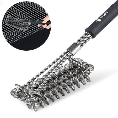 Grill Brush¬†for Barbecue, BBQ Cleaning Brush Bristle Free Stainless Steel Grill Cleaning brush for Grill Cooking Grates, Racks, & (Best Way To Clean Grill Burners)