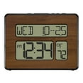 thumbnail image 3 of La Crosse Technology Atomic Calendar Backlight Digital Clock with Large Digits, Walnut, 513-1419BL-WA, 3 of 8
