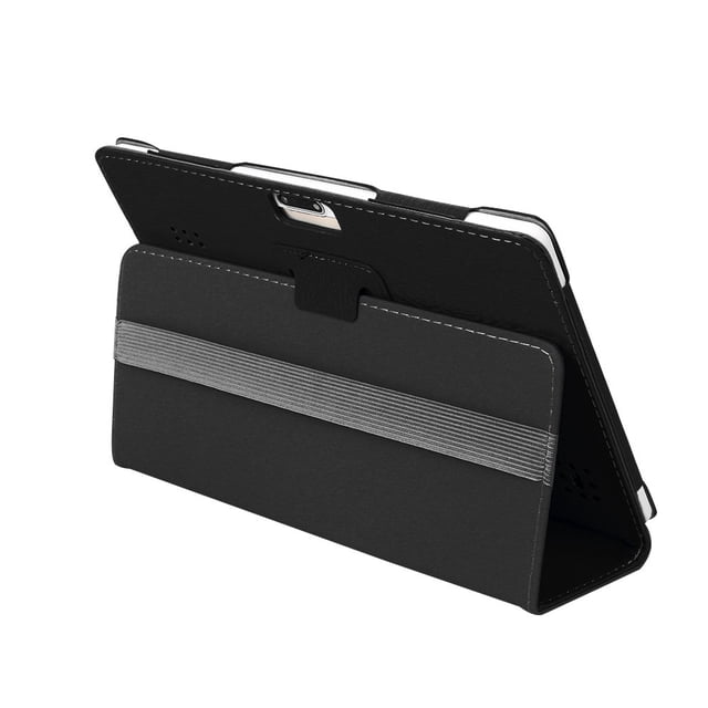 Dsscvnef Support Universel en Cuir pour Tablette Android 10-101 Pouces avec Fonction Auto Sommeil Réveil