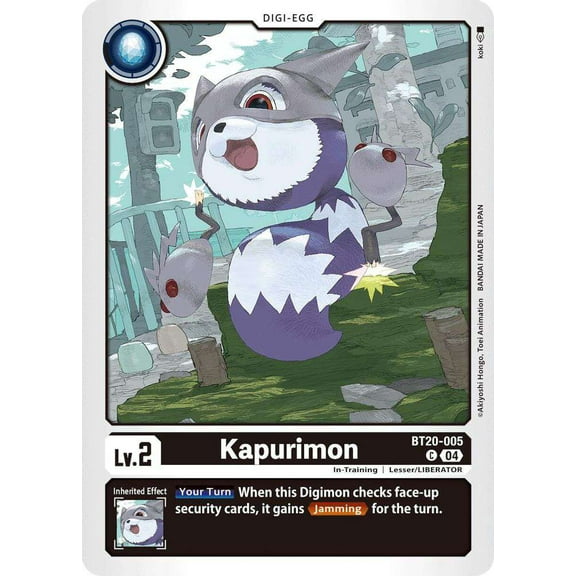 Digimon Release Special Booster 2.5 Common Kapurimon BT20-005
