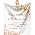 thumbnail image 1 of LHSHID Mother in Law Birthday Gifts Throw Blankets Birthday Gifts for Mother in Law from Daughter in Law Mother in Law Birthday Gift Ideas Mother in Law Birthday Gift from Son in Law 30"x40", 1 of 7