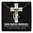 thumbnail image 4 of God Bless Nurses Forever Necklace w Message Card, 4 of 20