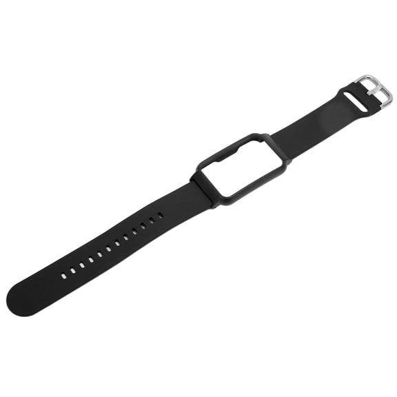 M Buder Watch Band with Case 20mm Waterproof Soft Silicone Adjustable Size Lightweight for OPPO Free Black