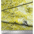 thumbnail image 3 of Soimoi Yellow Cotton Duck Fabric Leopard Animal Skin Printed Fabric 1 Yard 42 Inch Wide, 3 of 3