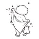 thumbnail image 1 of Bathroom Wall Stickers for Kids Bathing Black Decals, 1 of 4