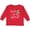 Red, variant on Christmas Llama Boys or Girls Long Sleeve Toddler T-Shirt