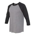 thumbnail image 3 of Unisex Triblend Three-Quarter Sleeve Raglan, 3 of 4