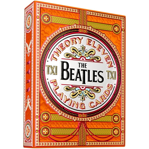 Theory11 The Beatles Cartes à Jouer Premium pour Adultes / Deck Orange Cartes de Collection sous Licence Officielle / avec un Bien Meilleur Aspect / à Utiliser pour Fête & Jeu / Cartes à Jouer