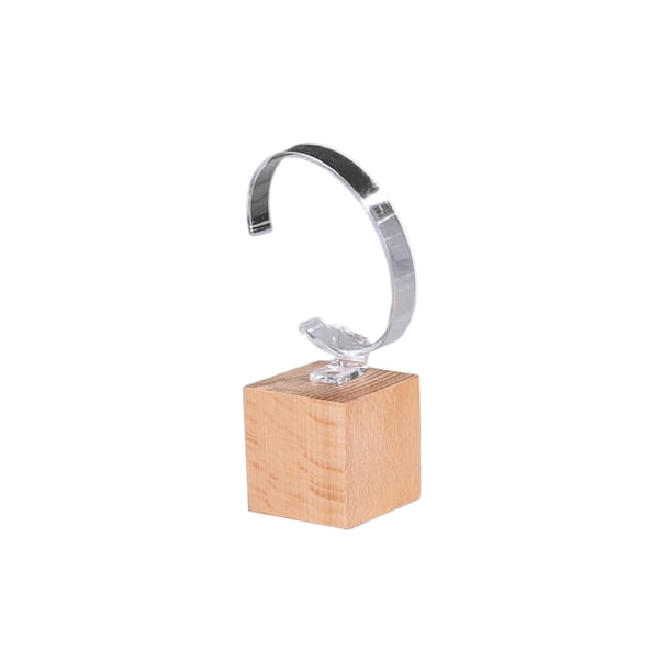 Matsuzay Soporte de exhibición de reloj de pulsera, soporte de almacenamiento de joyería de madera, organizador de collares, accesorios de Almacenamiento y organización del hogar Tipo 2 pequeño