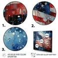 thumbnail image 3 of Designart "American Flag Display II" American Floater Framed Wall Art Living Room, 3 of 7