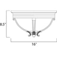 thumbnail image 2 of Maxim Camden VX Three Light 16-Inch Outdoor Flush Mount - Golden Bronze - 41420WGGO, 2 of 2
