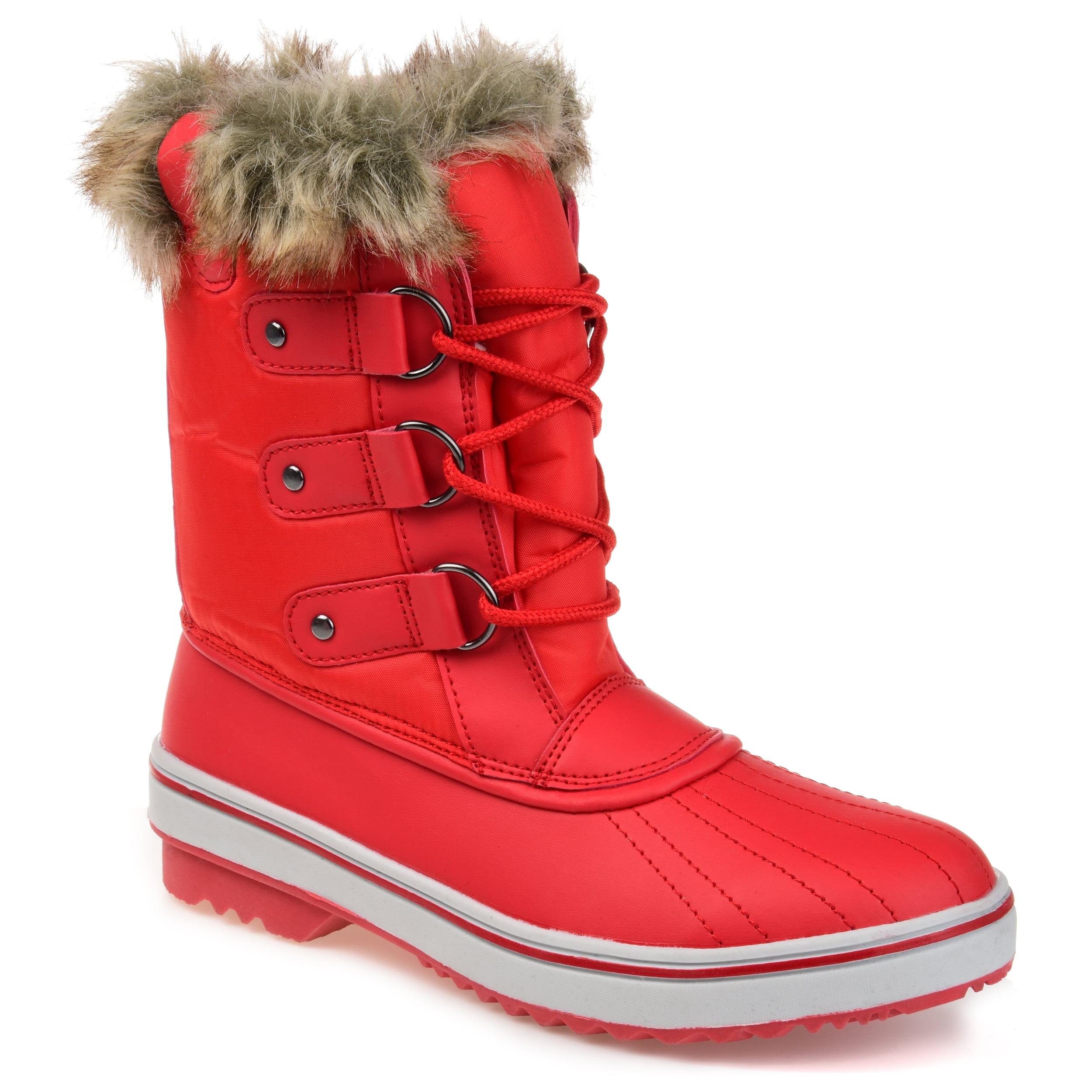 Brinley Co. Womens Lined Laceup Snow Boot