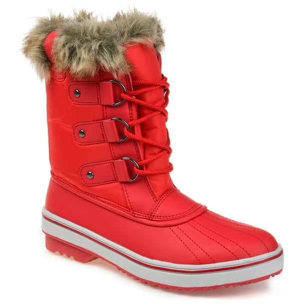 Brinley Co. Womens Lined Laceup Snow Boot