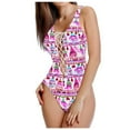 thumbnail image 2 of LYXSSBYX Plus Size Swimwear One Piece Women Bandeau Bandage Bikini Set Push-Up Brazilian Swimwear Beachwear Swimsuit, 2 of 5