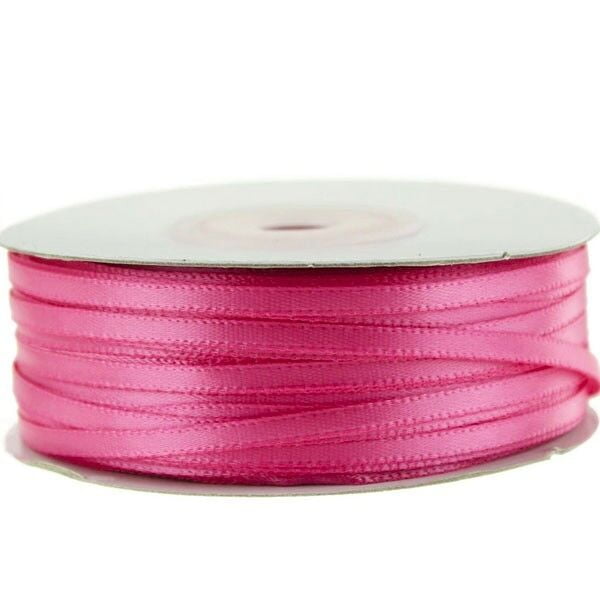 1/8 Inch 3mm Colorful 100% Polyester Double Faced Satin Ribbon