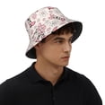 thumbnail image 6 of Bucket Hat for Men Women, Retro cowgirl boots flower pink Breathable Sun Hat Summer Beach Hats, Fun Womens Mens Bucket Hat for Travel Outdoor Vacation Fishing Hiking Sports, 6 of 6