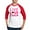 Red/White, variant on - Live Love Teach Autism Baseball Jersey - Cotton Baseball Jersey, 3/4 Raglan Sleeve Shirt