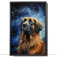 thumbnail image 2 of Thuan Leonberger Dog Art Van Gogh-Inspired - Contemporary Abstract Modern Dog Wall Decor - Dog Painting Canvas Canvas Print 11x17 inches Unframed, 2 of 6