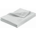 thumbnail image 2 of 800 Thread Count Egyptian Cotton Flat Sheet – 1 Piece, Stripe Silver Grey King Size (102" x 108"), 2 of 5