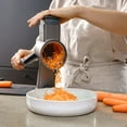 thumbnail image 3 of Zyliss Julienne Drum Slicer |  Stainless Steel and Plastic | Multifunctional Drum for Grating and Slicing - Silver/White, 3 of 5