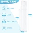 thumbnail image 2 of Botella con bomba de espuma TMLECE, 250 ml, blanca, recargable (paquete de 4), 2 of 7