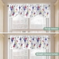 thumbnail image 3 of Tie Up Valance for Windows Purple Yellow Pink Diamond Curtains Valances Rod Pocket Valance Window Treatments Modern Geometric Mid Century Balloon Curtains for Kitchen Living Room Bedroom 42x12 Inch, 3 of 9