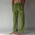 thumbnail image 1 of Puntoco Pantalones casuales largos para hombre, pantalones casuales con estampado de moda para hombre, cintura elástica con bolsillos, pantalones deportivos, 1 of 4