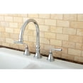 thumbnail image 3 of Kingston Brass KS2791ZLLS Silver Sage Double-Handle 3-Hole Widespread Kitchen Faucet in Polished Chrome, 3 of 7