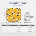 thumbnail image 6 of Uemuo Cute Bee Butterfly Yelllow Printed 2 PCS Car Windshield Sun Shade, Auto Sun Heat and UV Rays Blocker, Foldable Automotive Front Window Sunshade Protector, 6 of 7