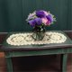 thumbnail image 2 of Camino de mesa de algodón hecho a mano – Mantel de ganchillo de encaje de tejido hueco de estilo campestre, elegante funda para tocador, perfecto para decoración rústica de granja, 11.81" x 35.43", 2 of 5