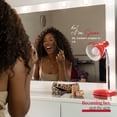 thumbnail image 5 of Ember Interiors Ibbie White Makeup Vanity Set with Lighted Mirror, USB Charging Ports, and Stool, 5 of 12