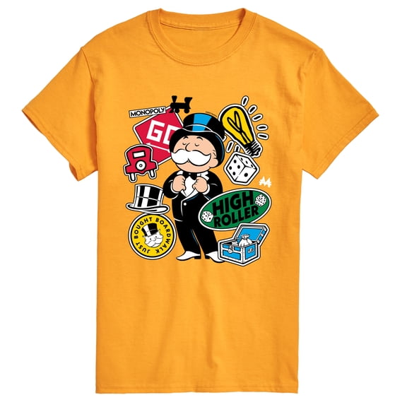 Monopoly - Icon Stickers - Men's Short Sleeve Graphic T-Shirt