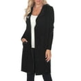 thumbnail image 2 of White Mark Women's Hooded Cardigan, 2 of 5