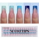 thumbnail image 1 of Press On Nails BtartboxNails XCOATTIPS French Tips, color azul, 150 unidades, 1 of 6