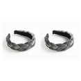 thumbnail image 2 of Qarigey Trenza Velour Diadema Estilo bohemio Ancho para mujer Aro para el cabello Banda para la cabeza de invierno Deportes de cara Banquete de Gris 2Conjunto, 2 of 6