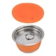 thumbnail image 4 of Cápsula de café reutilizable de acero inoxidable con filtro y prensador para Dolce Gusto, color naranja, 4 of 14