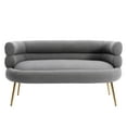 thumbnail image 2 of Polyester Leisure Sofa Accent Chair with a Sleek Design Modern Button Wingback Vanity Chair with Arms Upholstered Tall Back Desk Chair with Metal Legs for Living Room Bedroom Waiting Room(Dark Grey), 2 of 8