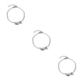 thumbnail image 3 of Minnieouse Anklets Stylish Silver Alloy Leaf Foot Trendy Chains Gifts Valentines Day Jewelry Bracelets Universal for Women Teen Girls Type1 NO1, 3 of 6