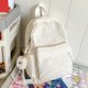 thumbnail image 1 of Mochila casual de mujer con colgante estampado floral multibolsillos para adolescentes, 1 of 8