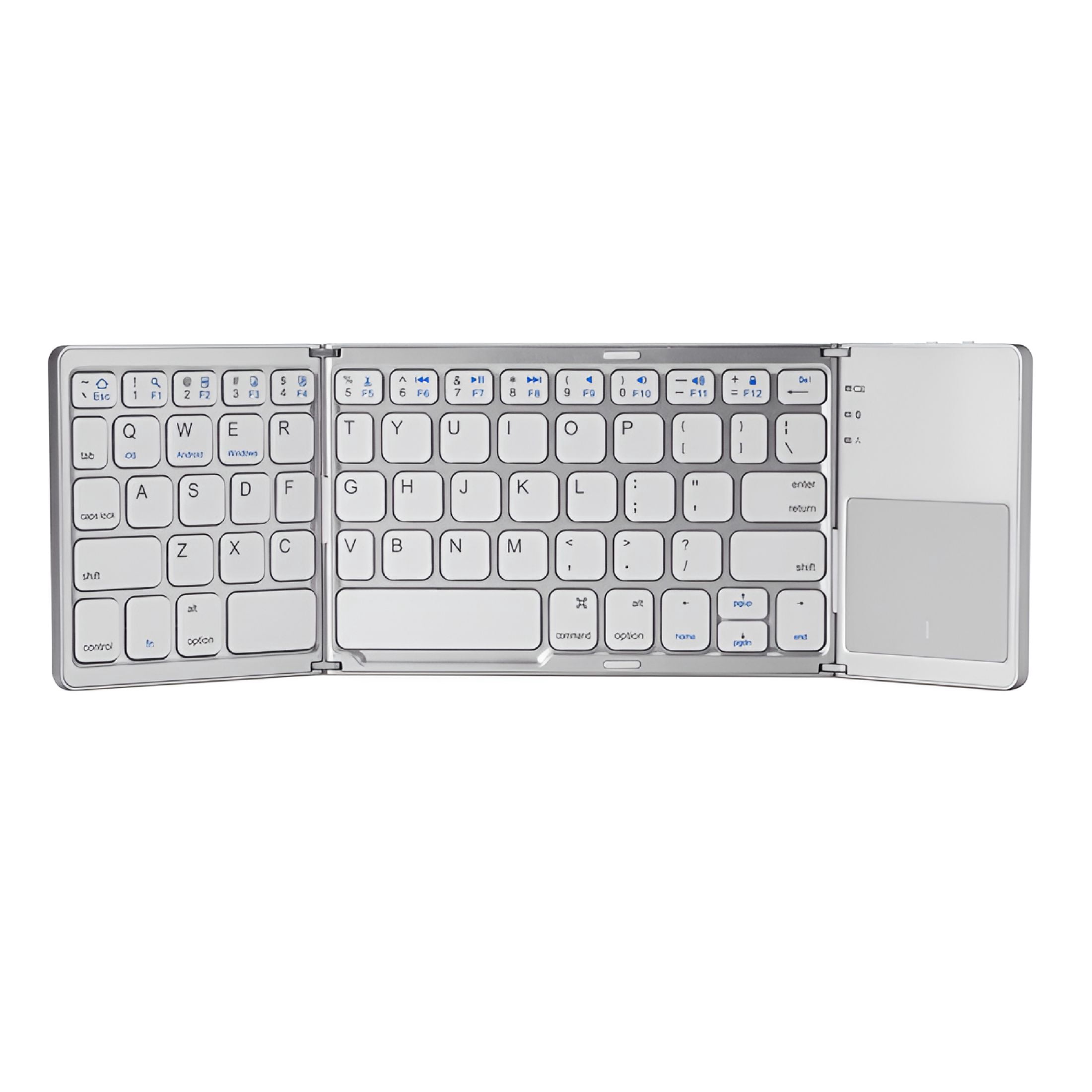 GJX 1Pcs Foldable Bluetooth Keyboard - Wireless Portable Keyboard with Touchpad,Tri-Fold Designed,Perfect for Travel Business Remote Work
