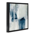 thumbnail image 2 of Stupell Industries Contemporary Brushed Blue & Grey Tones Black Floating Frame Canvas Art, 18 x 18, by Susan Jill, 2 of 7